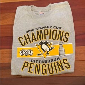 Penguins 2016 Stanley Cup Champions T-shirt Sz M